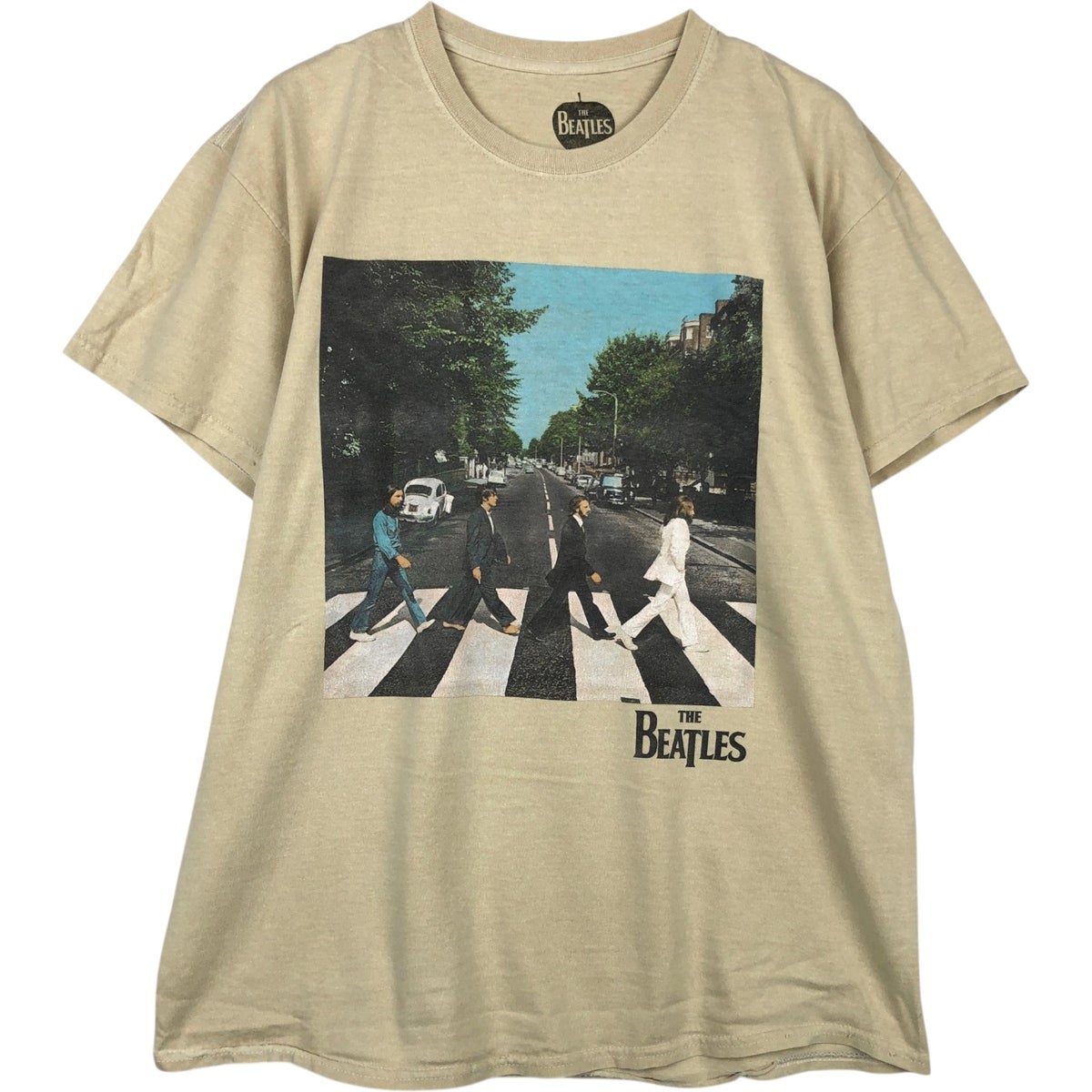 古着 THE BEATLES ビートルズ バンドTシャツ バンT メンズL相当