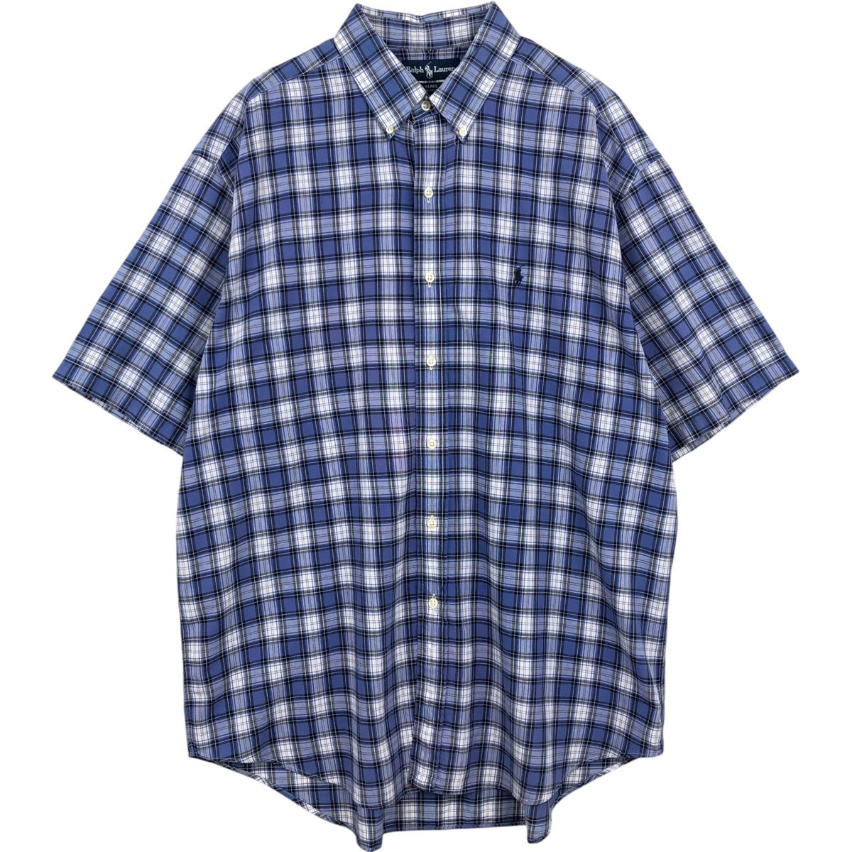 古着 ラルフローレン Ralph Lauren BLAKE 半袖 ボタンダウン チェック