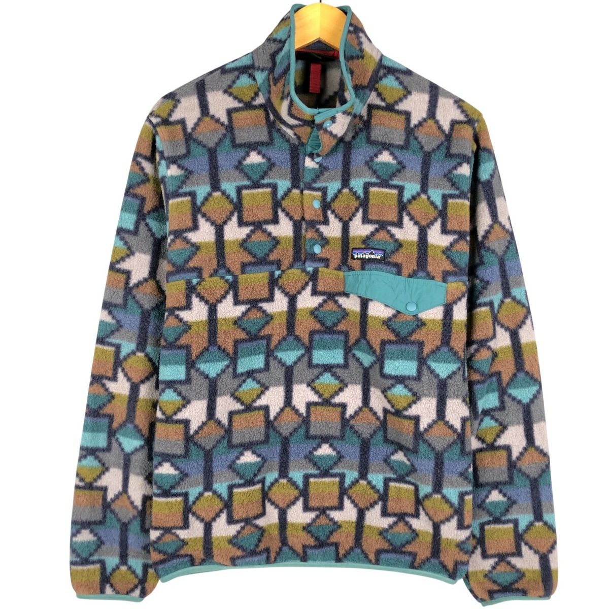 古着 パタゴニア Patagonia SYNCHILLA シンチラ スナップT 幾何学柄