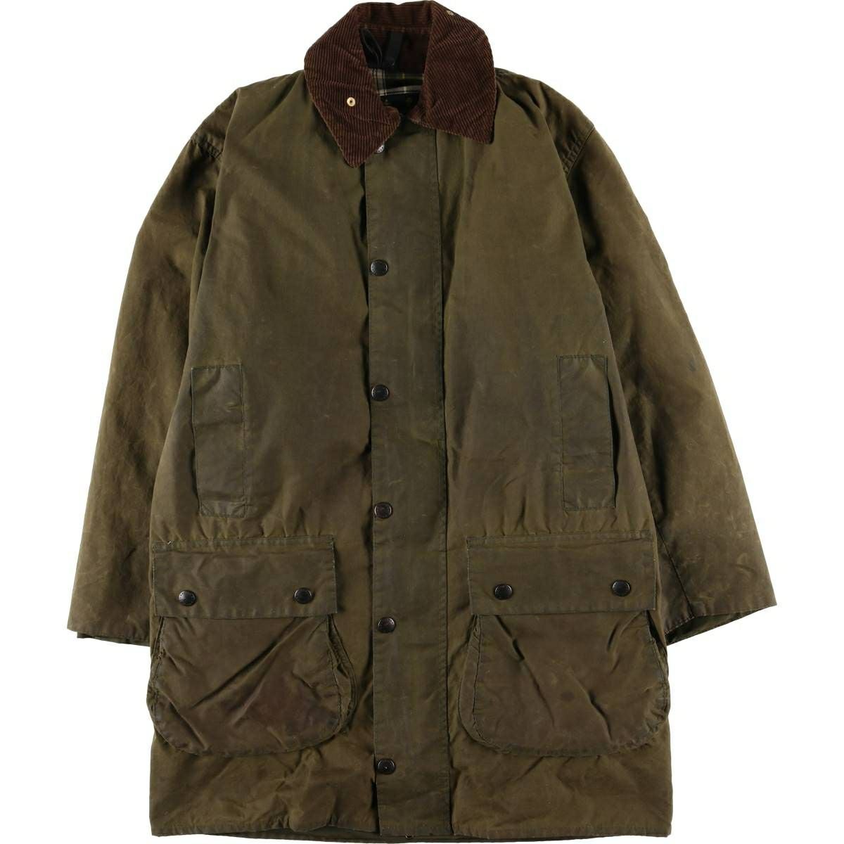 古着 80～90年代 バブアー Barbour BORDER ボーダー 旧3ワラント