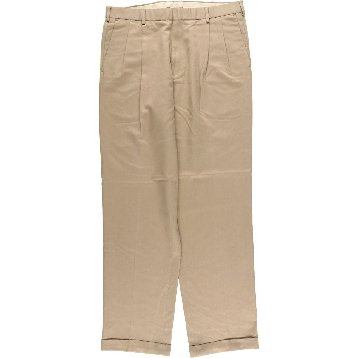 古着 ドッカーズ DOCKERS PREMIUM ツータック コットン×リネンパンツ