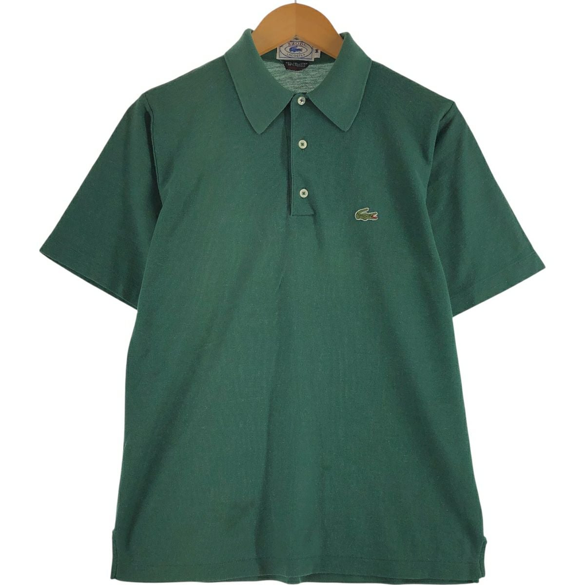 古着 70年代 ラコステ LACOSTE IZOD 半袖 ポロシャツ メンズM相当