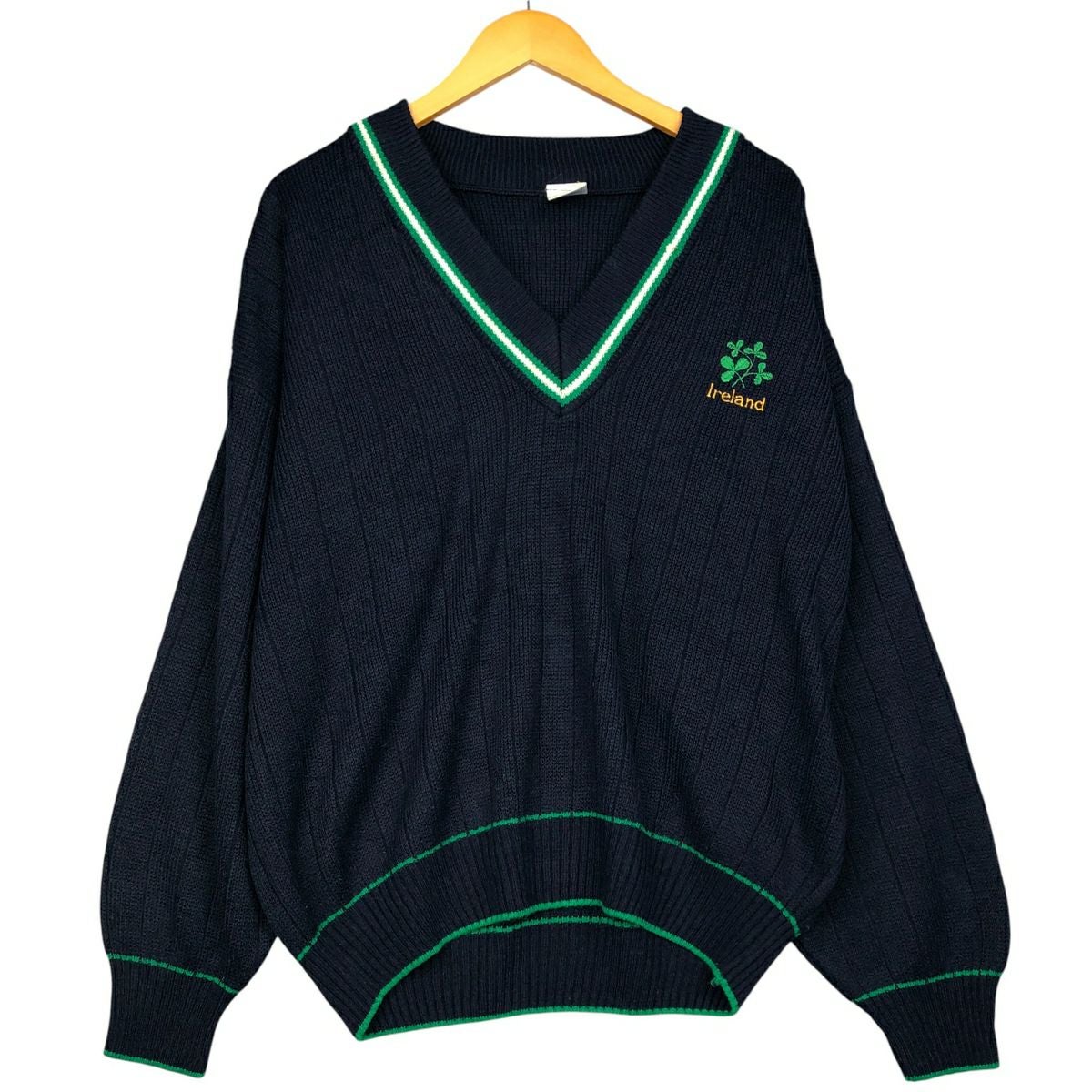 古着 CLUB ROOM Vネック カシミアニットセーター メンズL相当