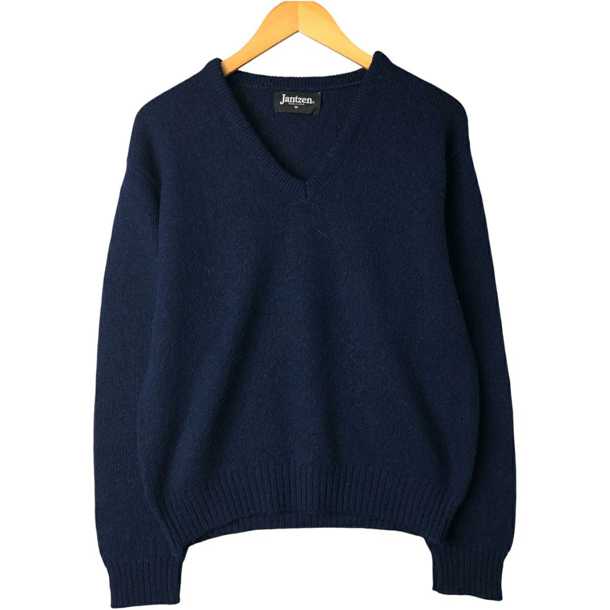 古着 70年代 Jockey モヘア混 アクリルニットカーディガン メンズM相当