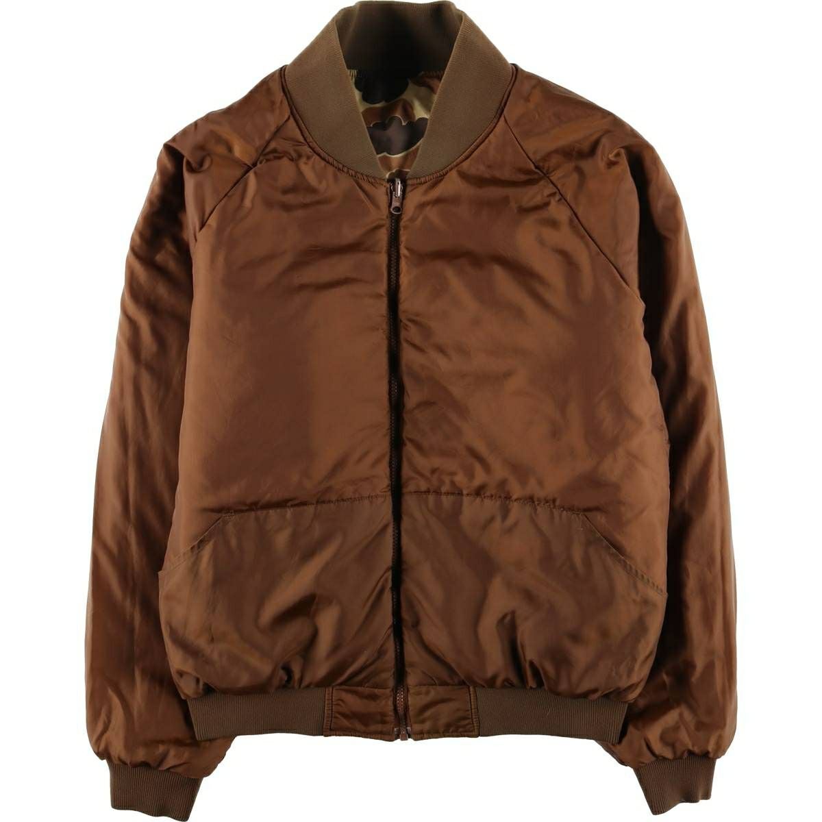 古着 90年代 コロンビア Columbia 白タグ 迷彩柄 リバーシブル 中綿