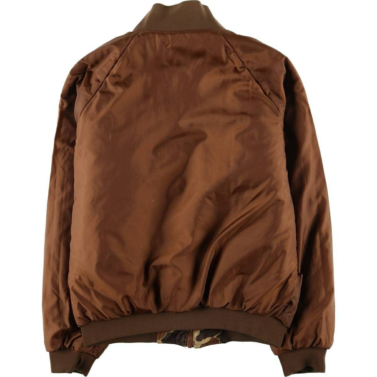 古着 90年代 コロンビア Columbia 白タグ 迷彩柄 リバーシブル 中綿