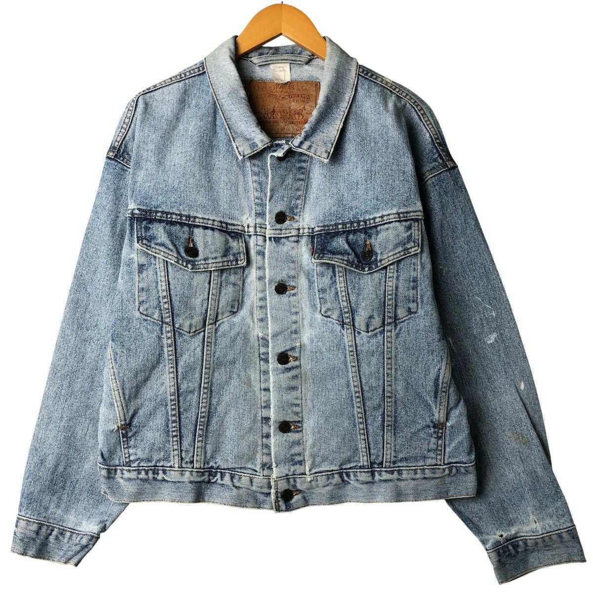 古着 ~90年代 リーバイス Levi's 70598-4891 デカパッチ デニムジャケット Gジャン メンズM相当 ヴィンテージ/eaa597150 古着 ～90年代 リーバイス Levis 70598-4891 デカパッチ デニム