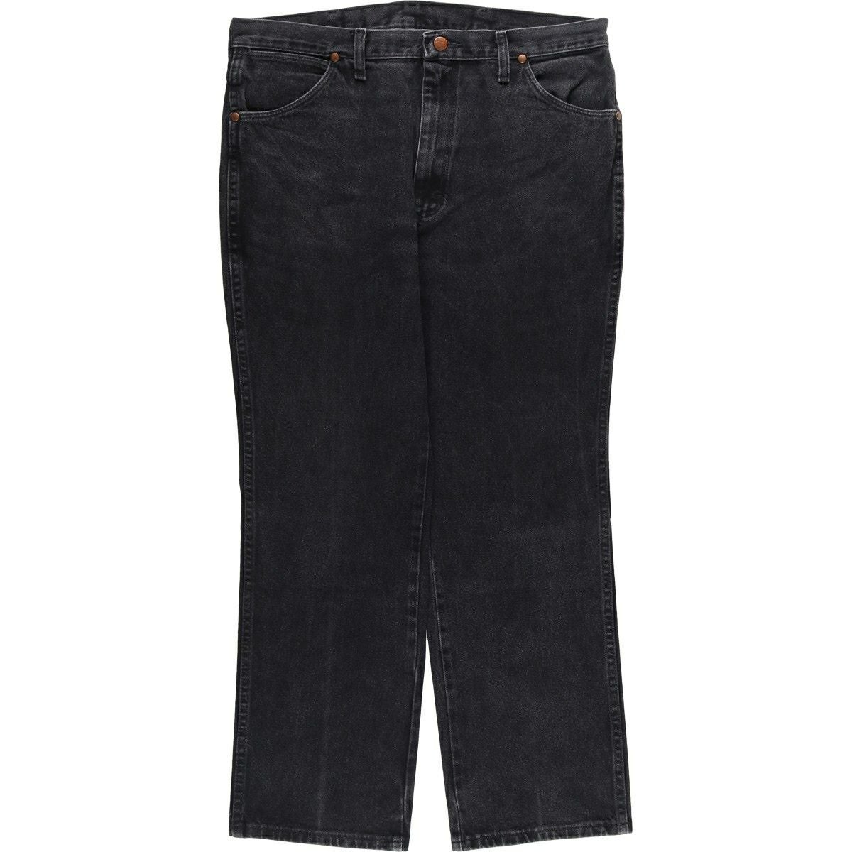 古着 90年代 ラングラー Wrangler ブラックデニム テーパードデニム