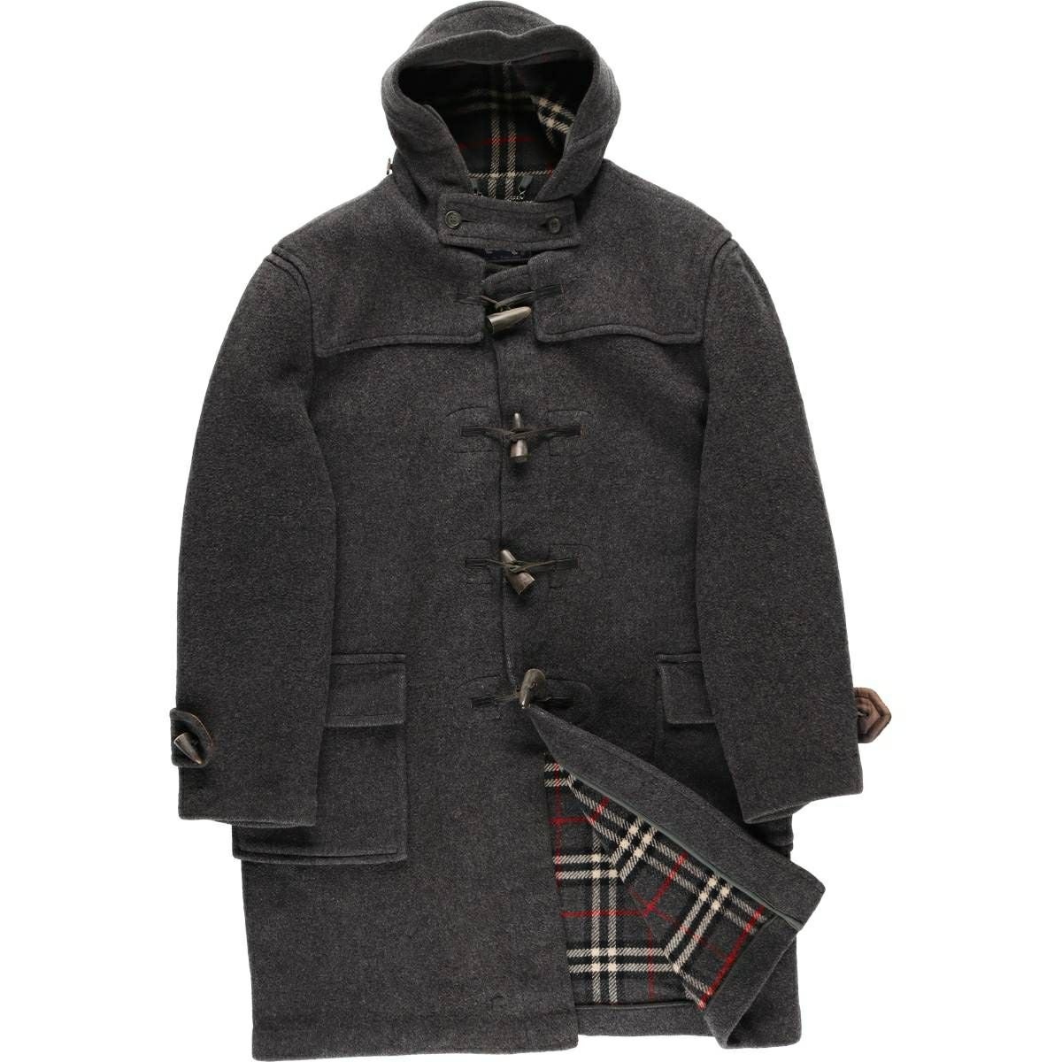 古着 バーバリー Burberrys ウールハーフコート スペイン製 メンズM