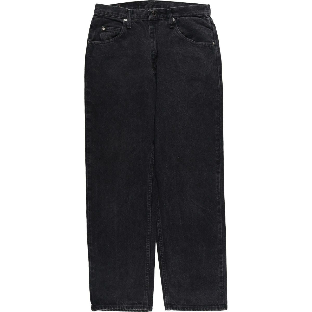 古着 ラングラー Wrangler TEXAS ブラックデニム ストレートデニム