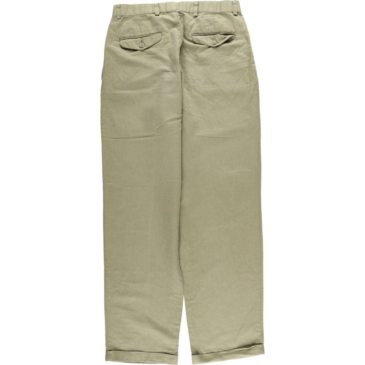 古着 ドッカーズ DOCKERS PREMIUM ツータック コットン×リネンパンツ