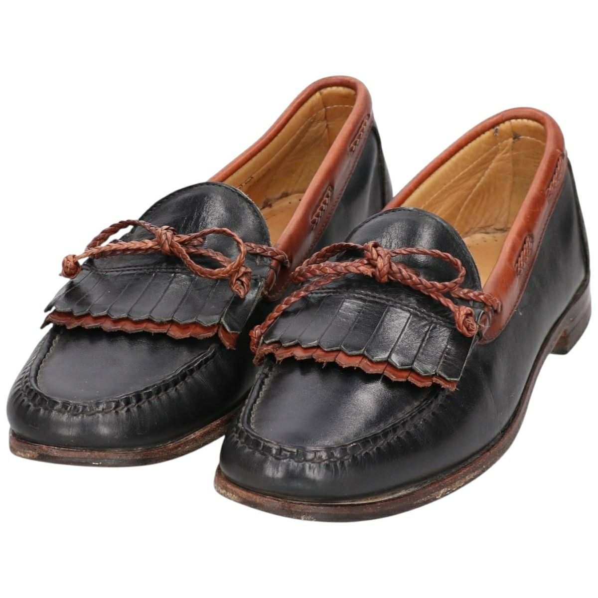 未使用品◎アレンエドモンズ Muldoon キルトローファー 茶 9.1/2D◎ 古着 80～90年代 アレンエドモンズ ALLEN EDMONDS Woodstock キルト