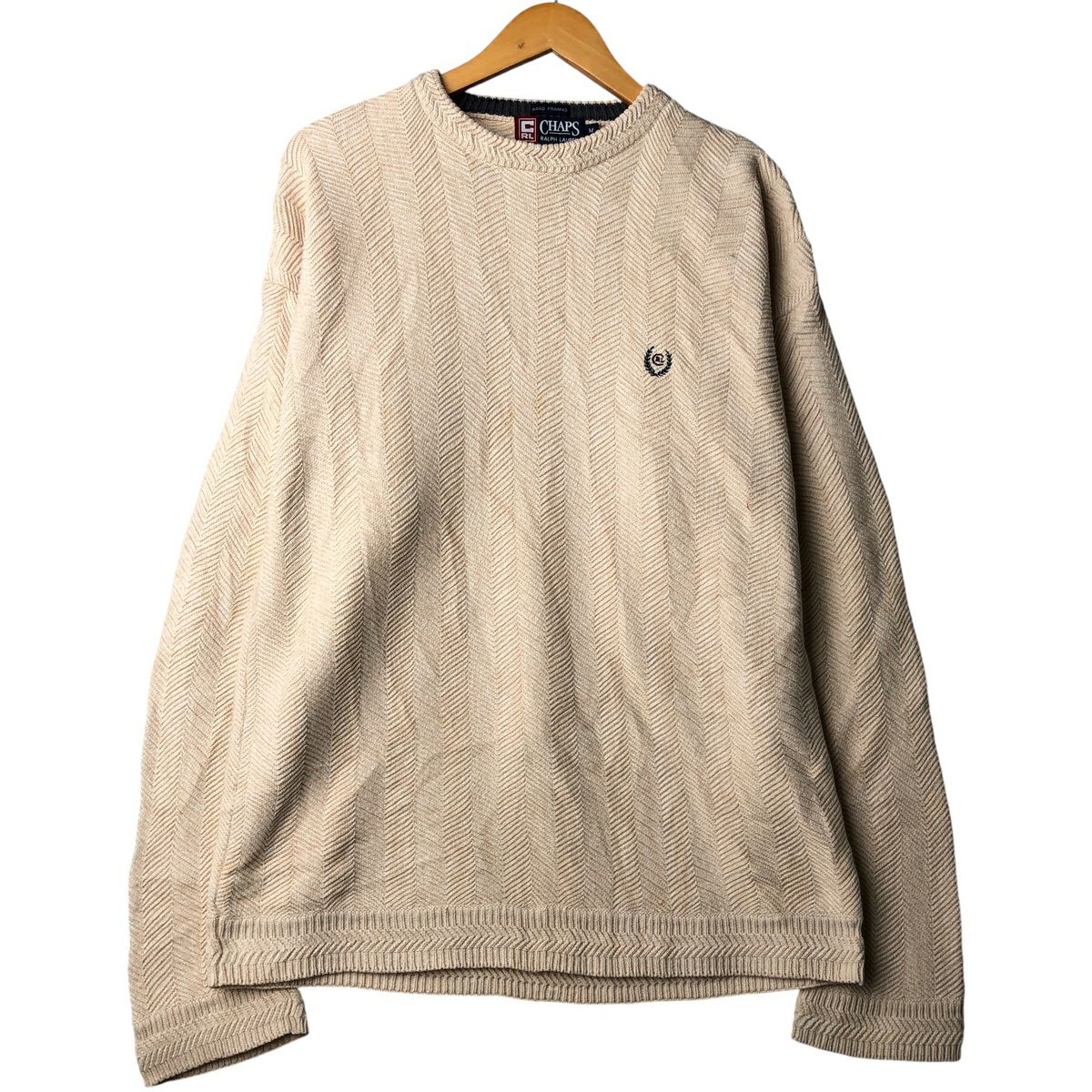 古着 ラルフローレン Ralph Lauren CHAPS チャップス ケーブル編み