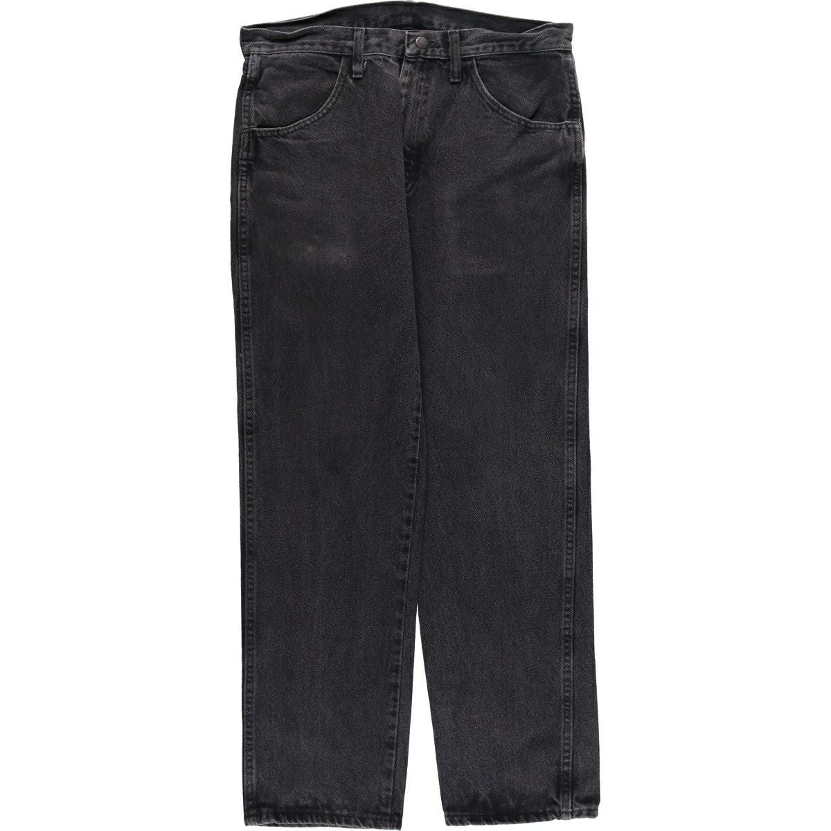 古着 ラスラー RUSTLER ブラックデニム ストレートデニムパンツ メンズ