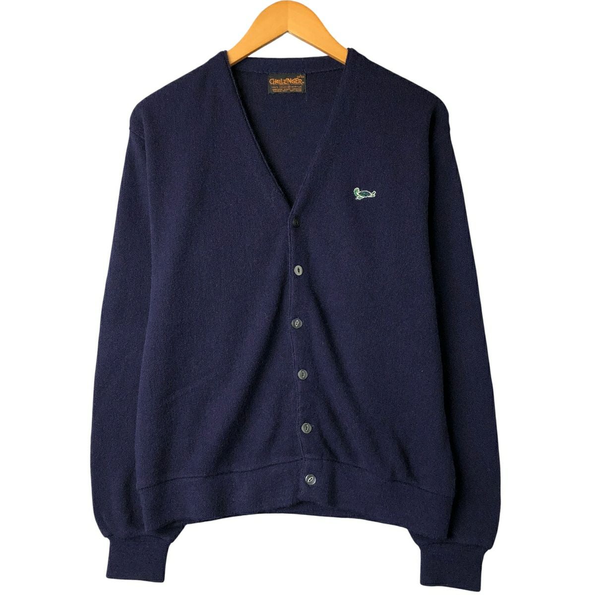 古着 70年代 ブレント BRENT アクリルニットカーディガン メンズM相当