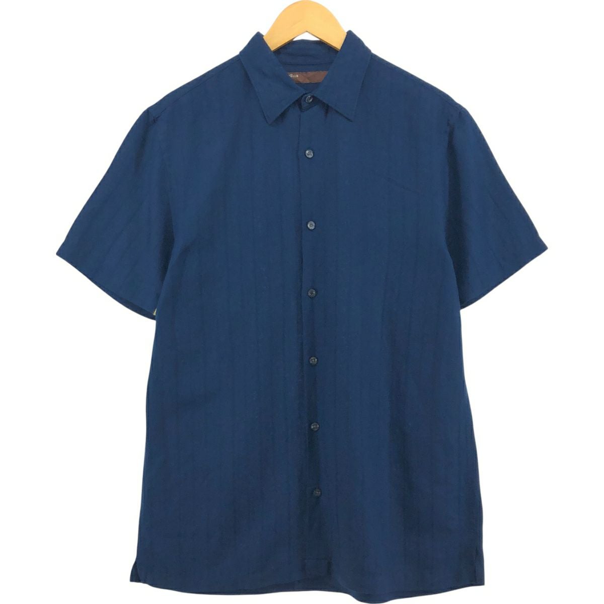 古着 PERRY ELLIS ボックスシャツ 半袖 オープンカラー シルクシャツ