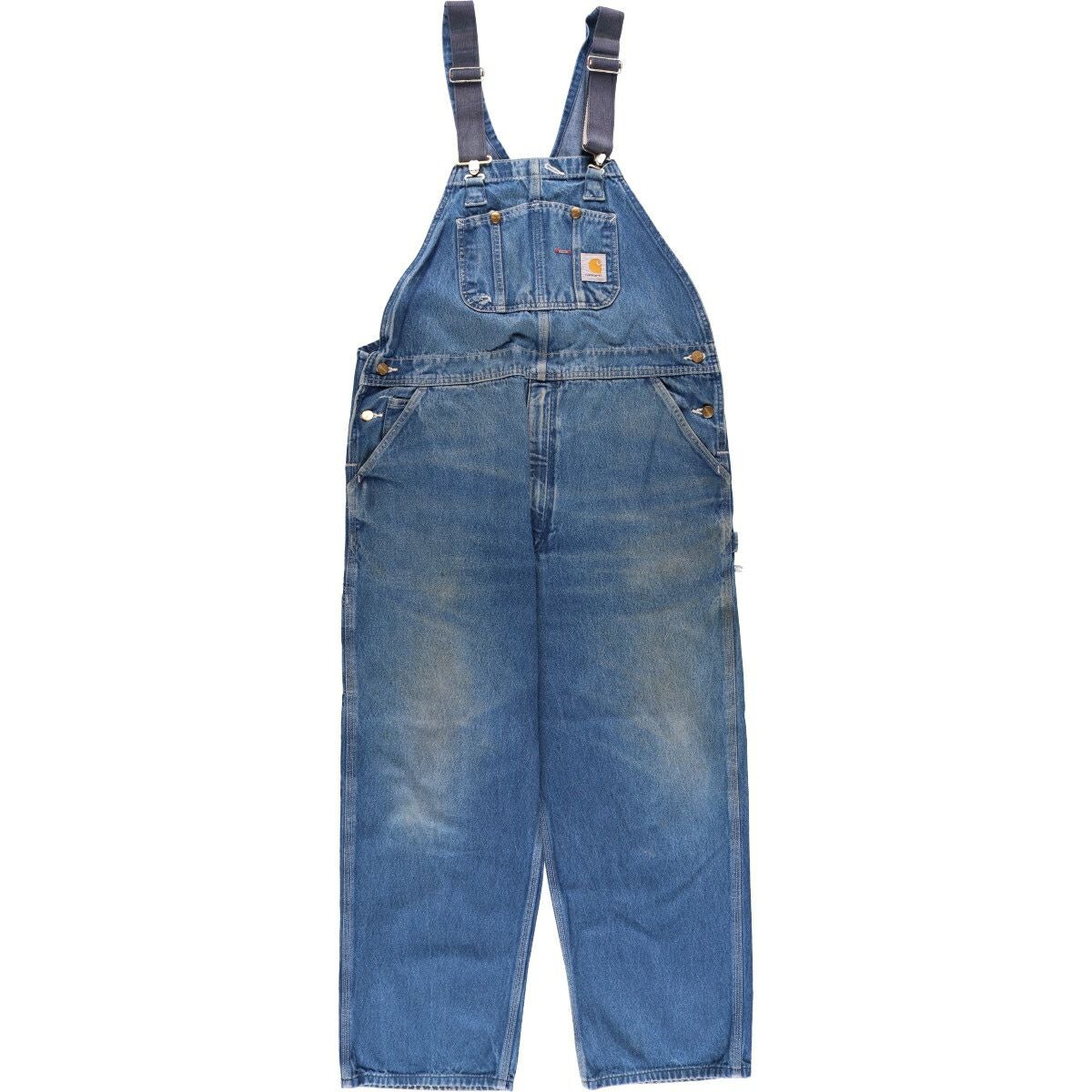 古着 カーハート Carhartt デニムオーバーオール メンズw39相当