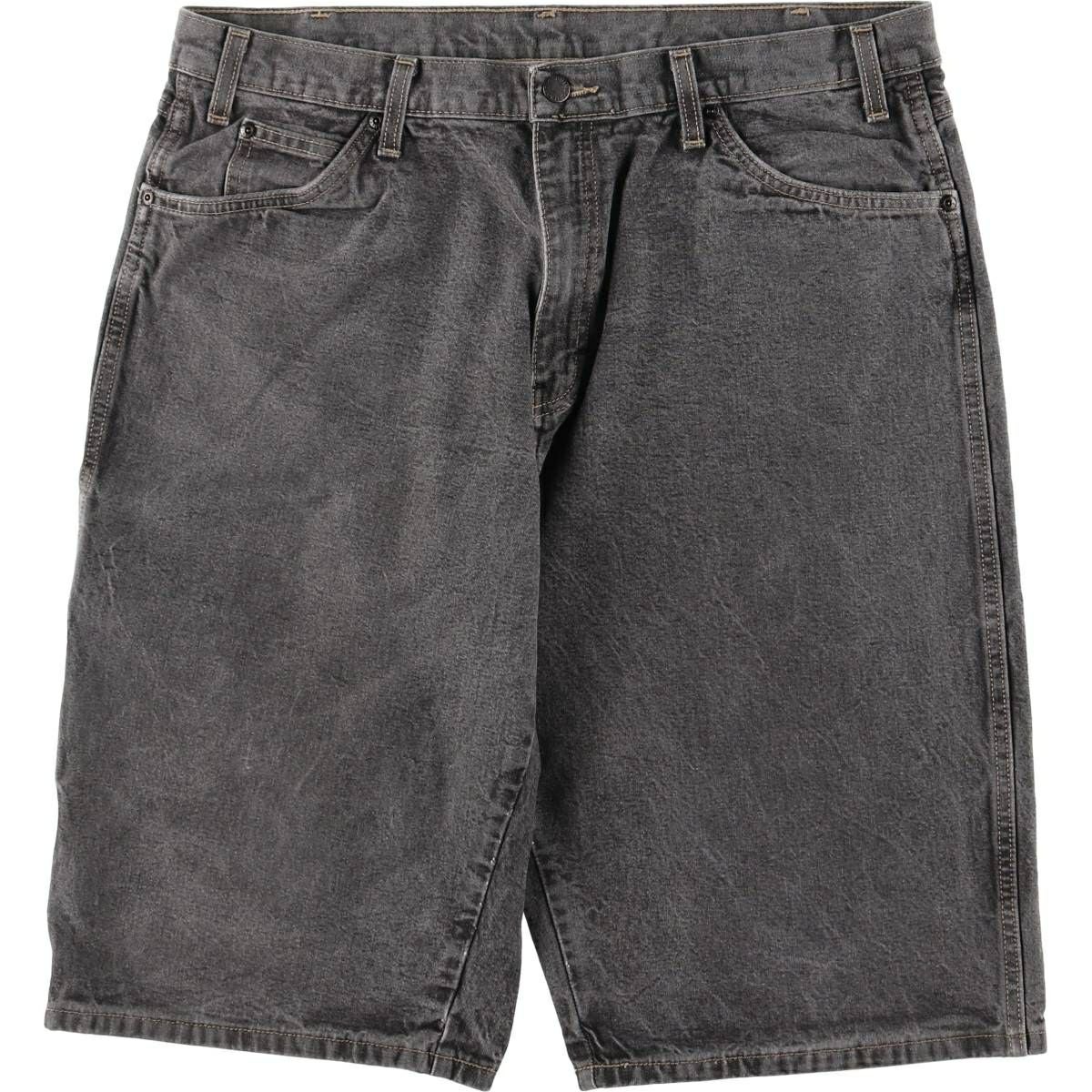 古着 ディッキーズ Dickies ブラックデニムショーツ ハーフパンツ