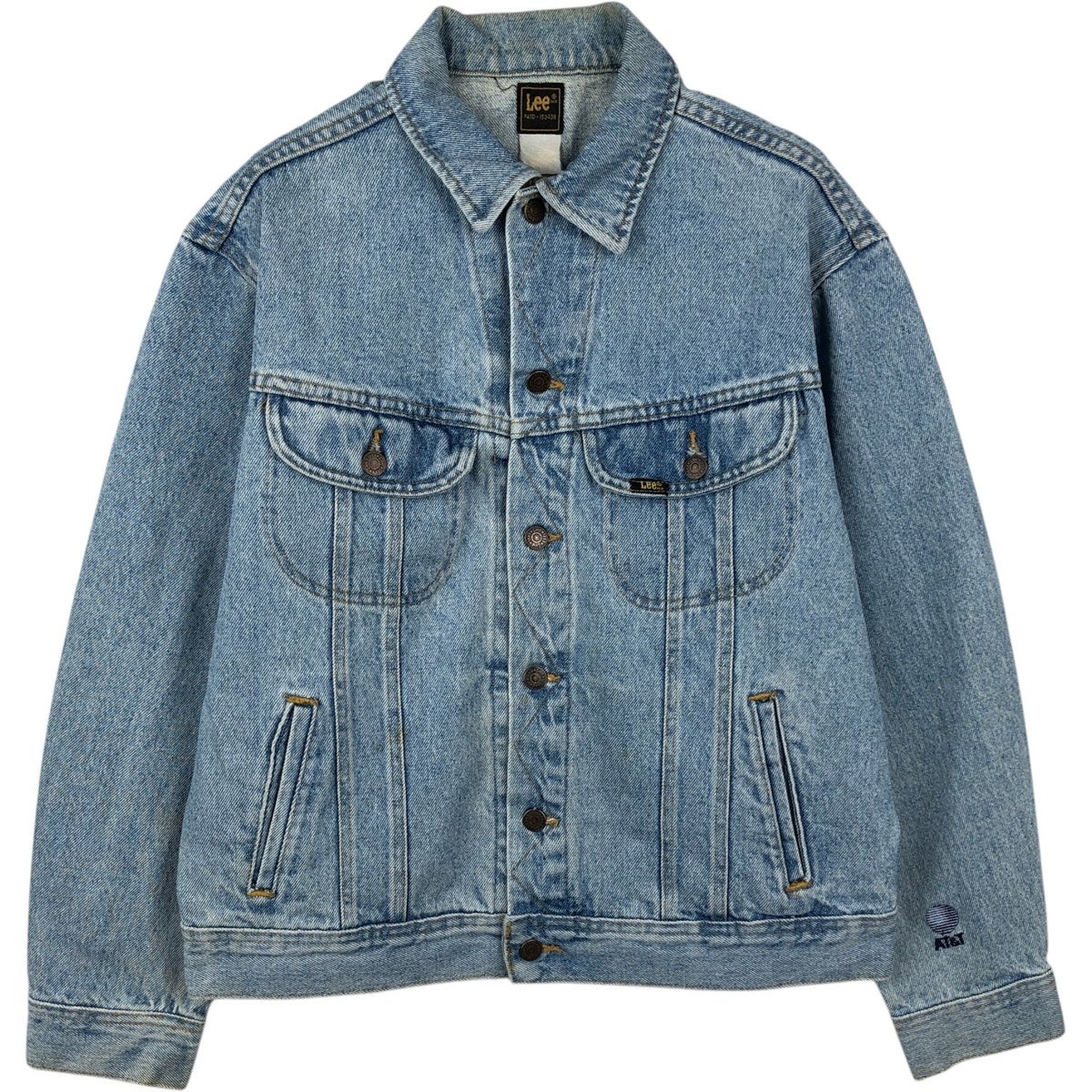 古着 90年代 リー Lee SPORT ブラック デニムジャケット Gジャン