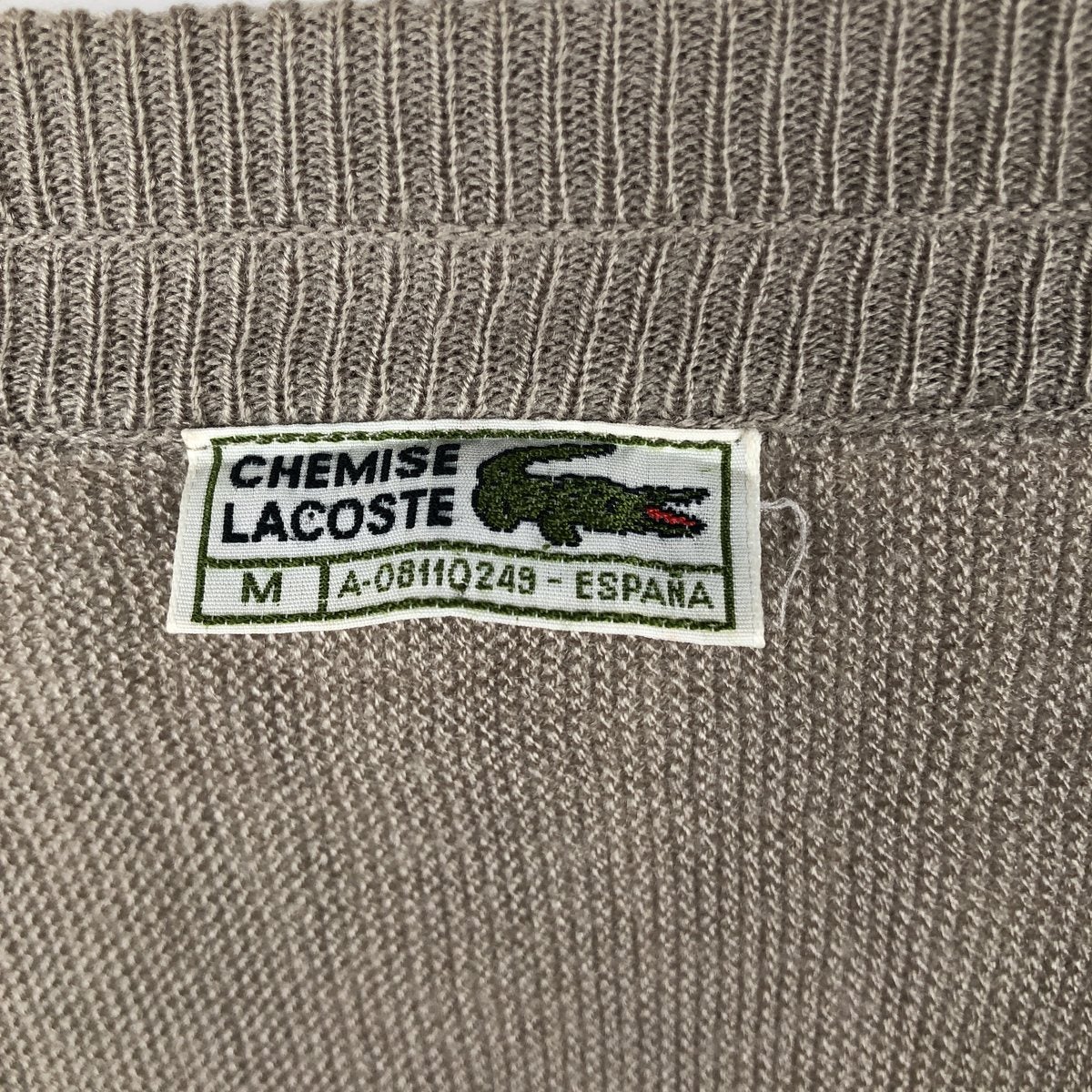 古着 80年代 ラコステ LACOSTE CHEMISE フレンチラコステ アクリル