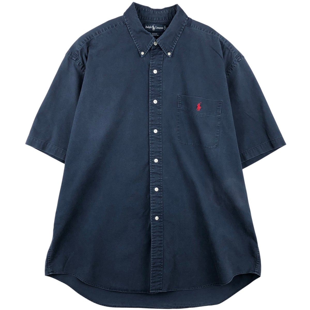 古着 ラルフローレン Ralph Lauren BLAKE 長袖 シルク×リネン ボタン