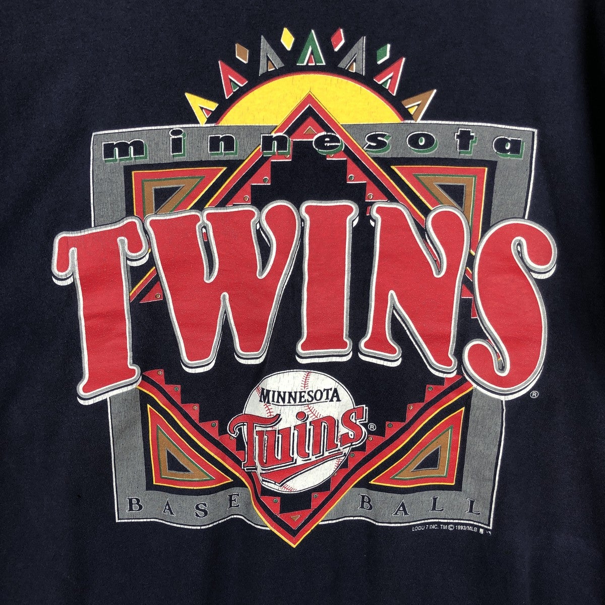 古着 90年代 ロゴセブン LOGO 7 MLB MINNESOTA TWINS ミネソタツインズ
