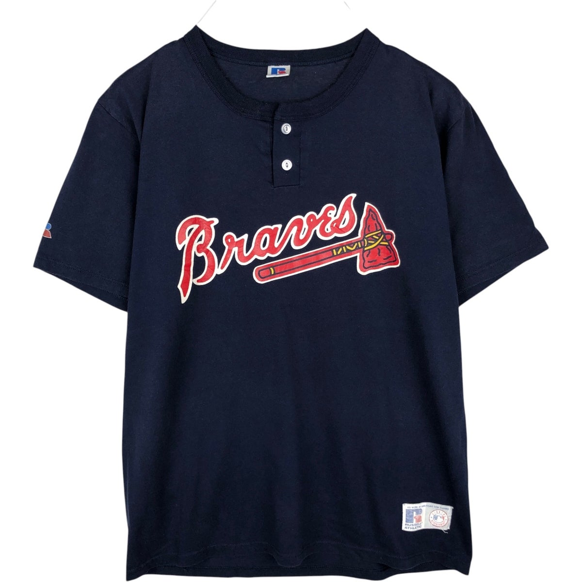 古着 90年代 ラッセル Russell MLB ATLANTA BRAVES アトランタ