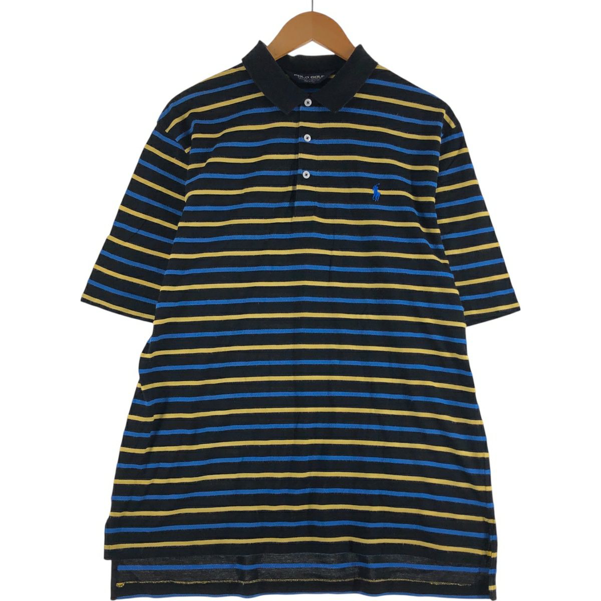 ラルフローレン　ゴルフ　ポロシャツ　L ボーダー　近年 古着 ラルフローレン Ralph Lauren POLO GOLF ポロゴルフ オープン