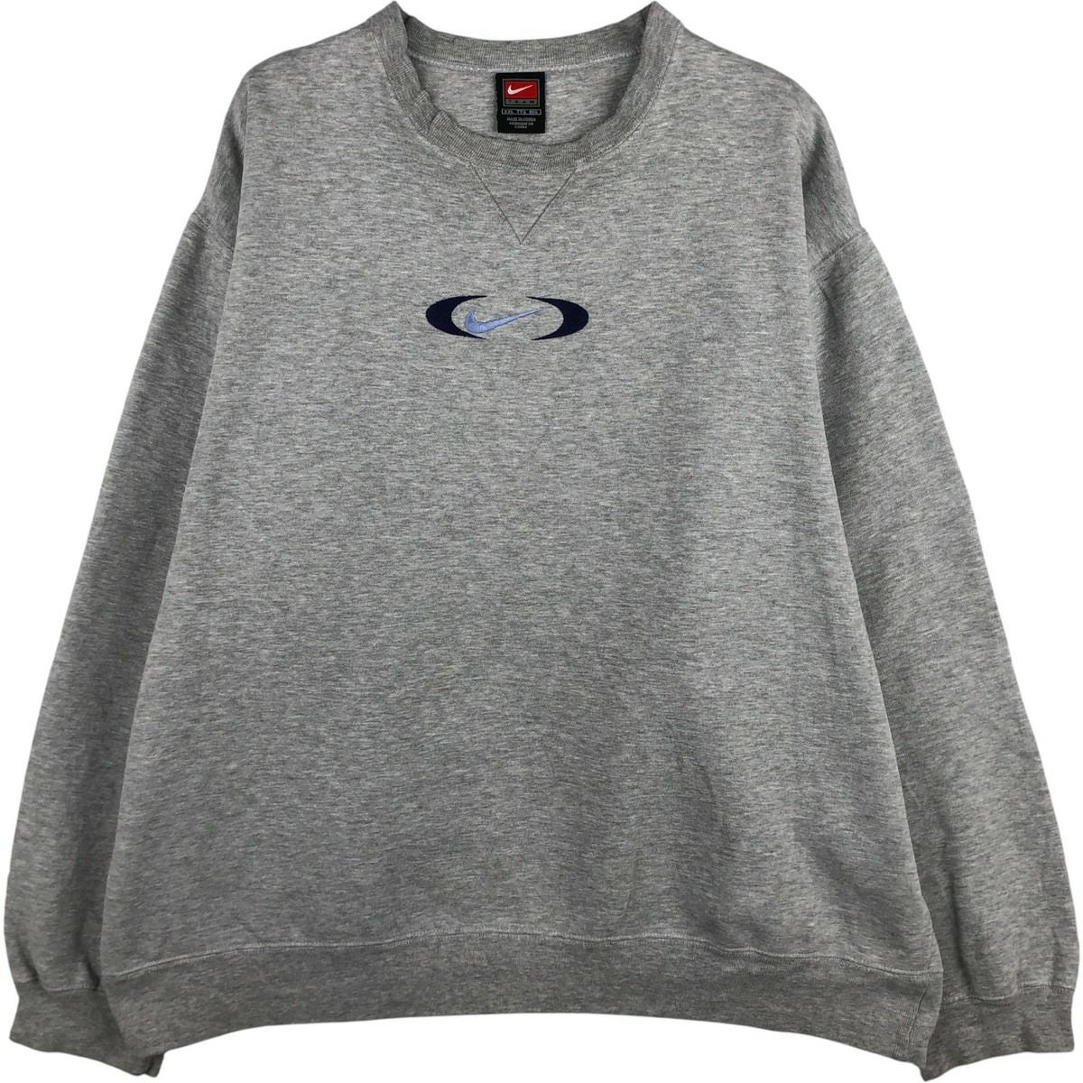 古着 ～00年代 ナイキ NIKE TEAM 3連プリント カレッジスウェット