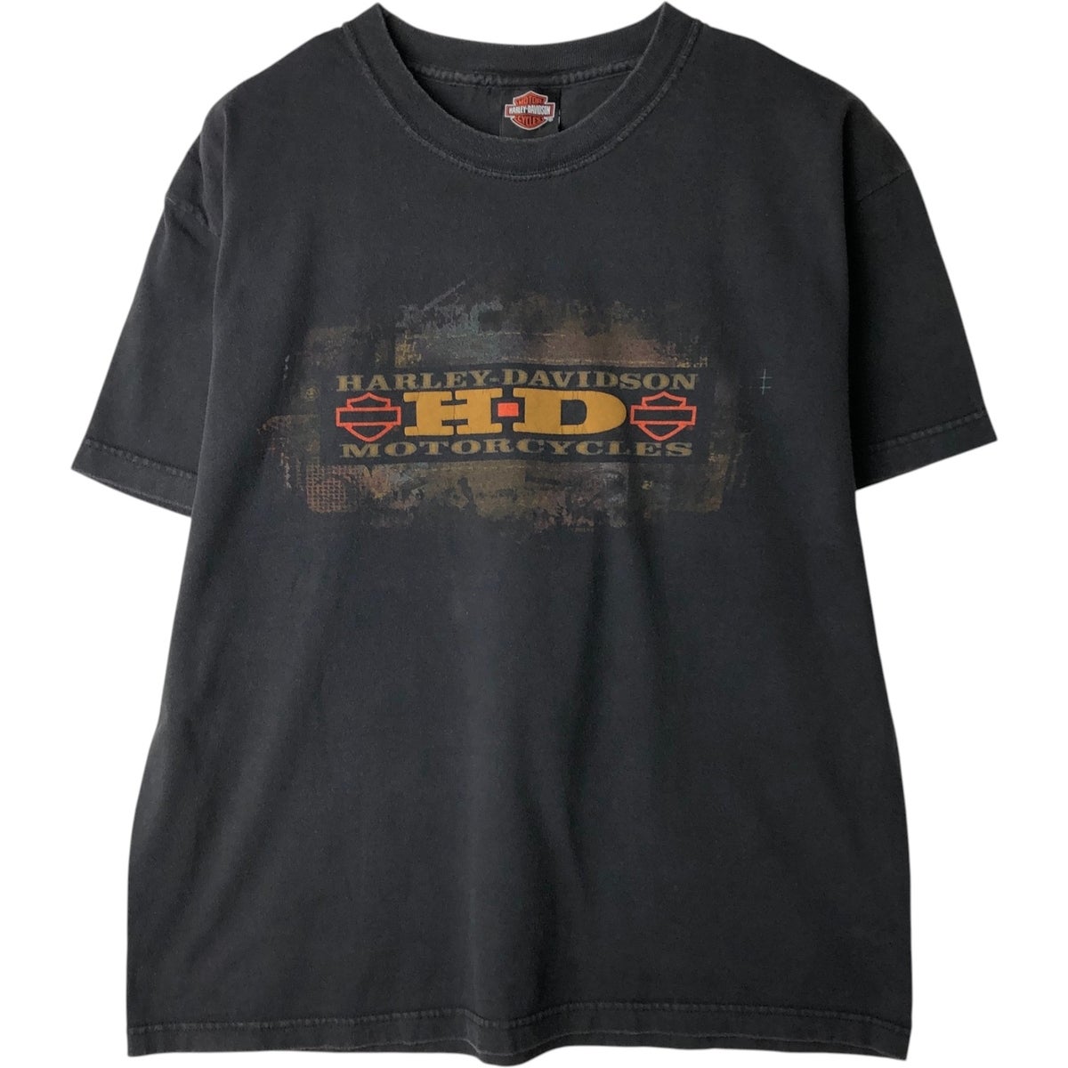 【USA古着】ハーレーダビッドソンホットメタルTシャツ5XLネイビーバイク 古着 00年代 ハーレーダビッドソン Harley-Davidson モーターサイクル