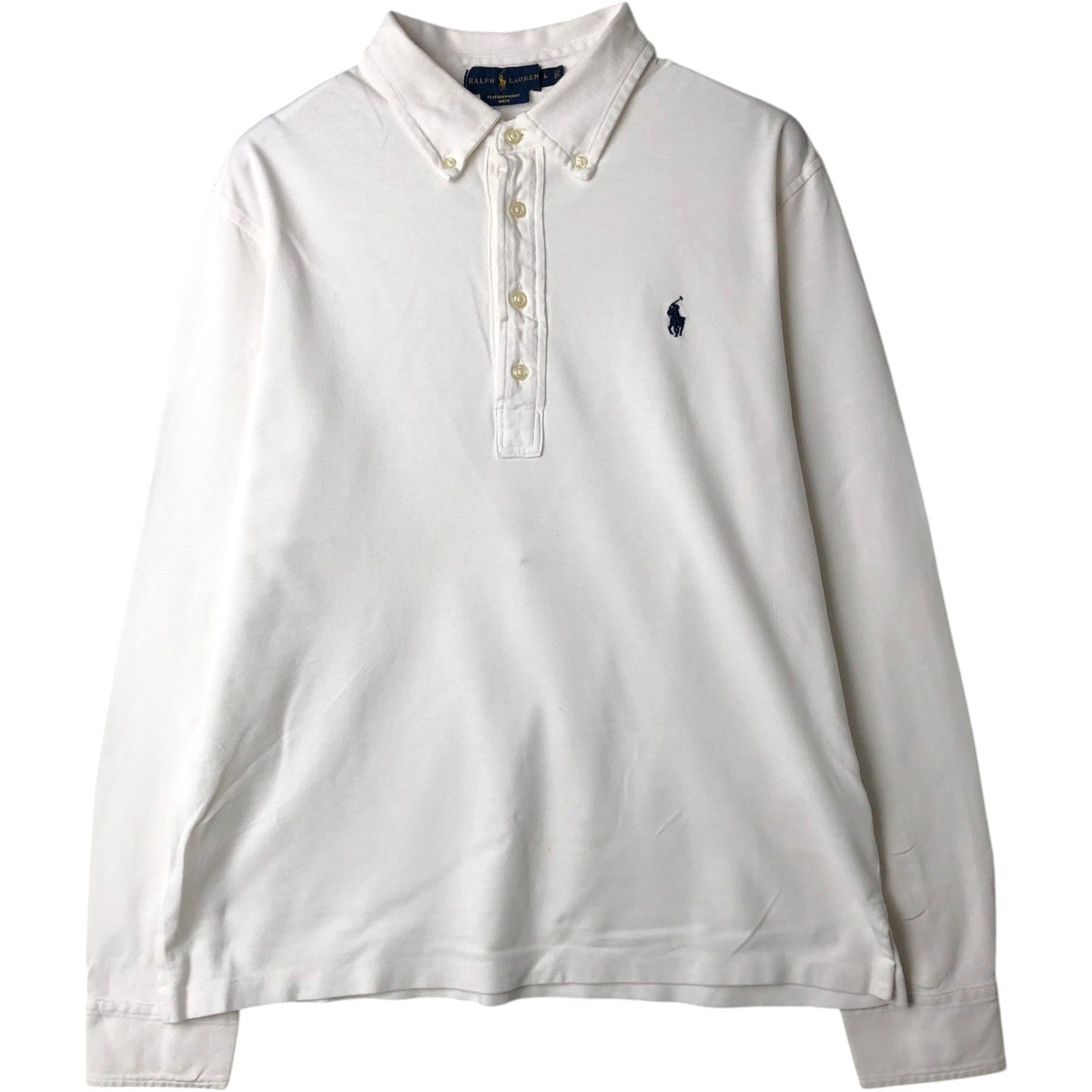 古着 ラルフローレン Ralph Lauren 総柄 半袖 ポロシャツ メンズM相当