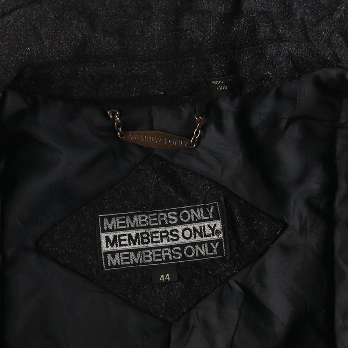 古着 MEMBERS ONLY 中綿入り ウールスポーツジャケット ハリントン