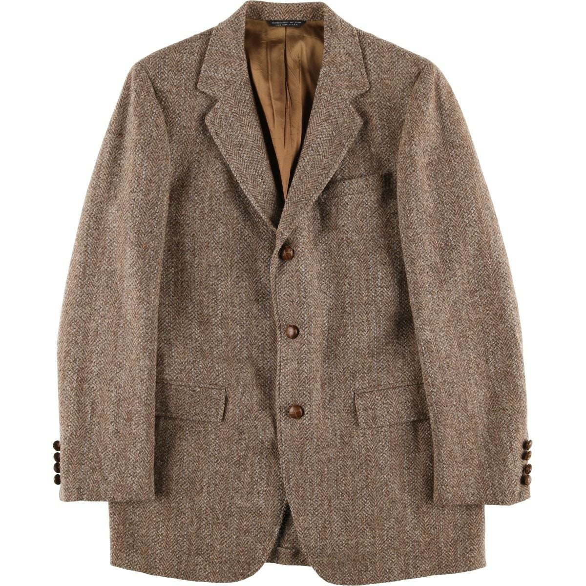 古着 80～90年代 ハリスツイード Harris Tweed 千鳥格子柄 ウール