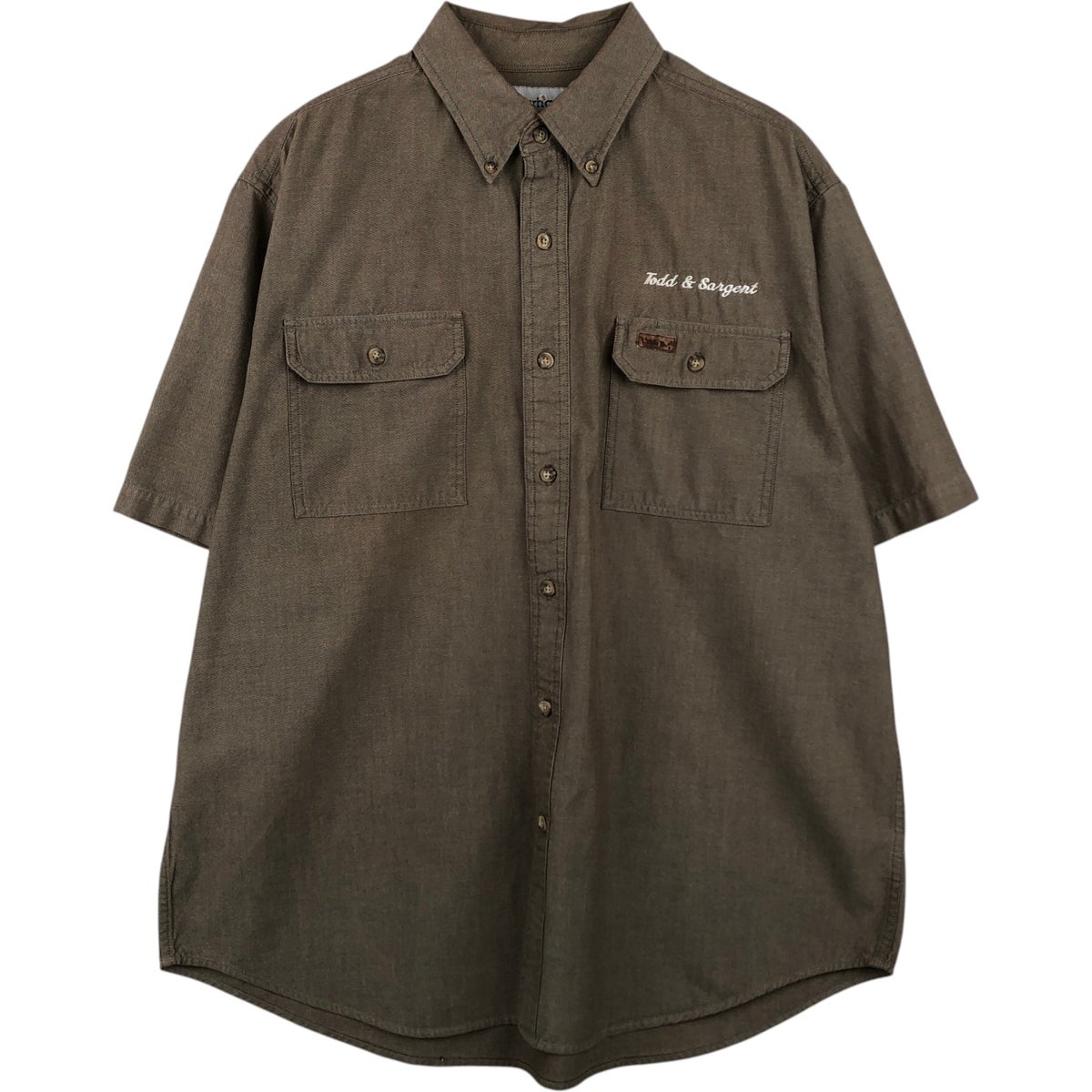 古着 カーハート Carhartt ボタンダウン 半袖 ワークシャツ メンズM