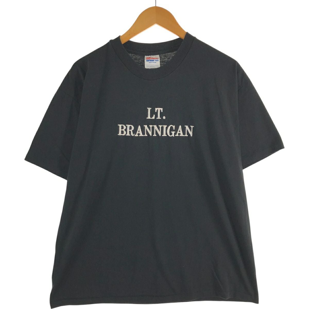古着 90年代 ヘインズ Hanes HEAVYWEIGHT 50/50 刺繍Tシャツ USA製