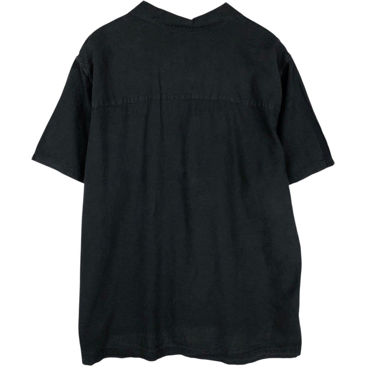 古着 ギャップ GAP 半袖 オープンカラー コットン×リネンシャツ
