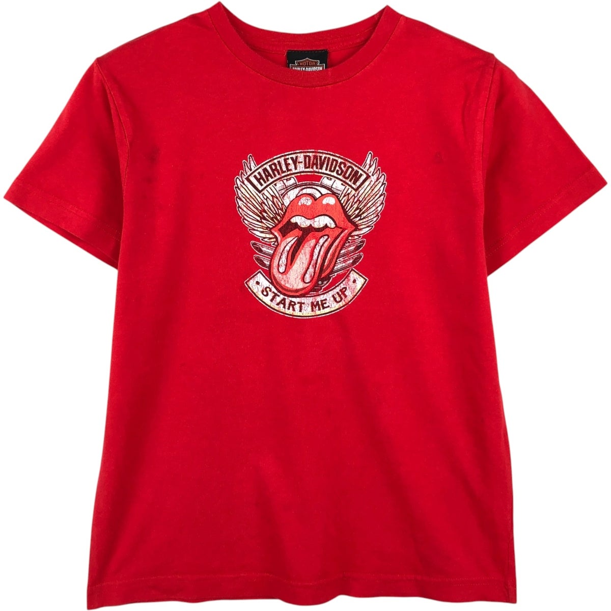 希少 The Rolling Stones Tシャツ ハーレーダビッドソンコラボ 古着 ハーレーダビッドソン Harley-Davidson The Rolling Stones