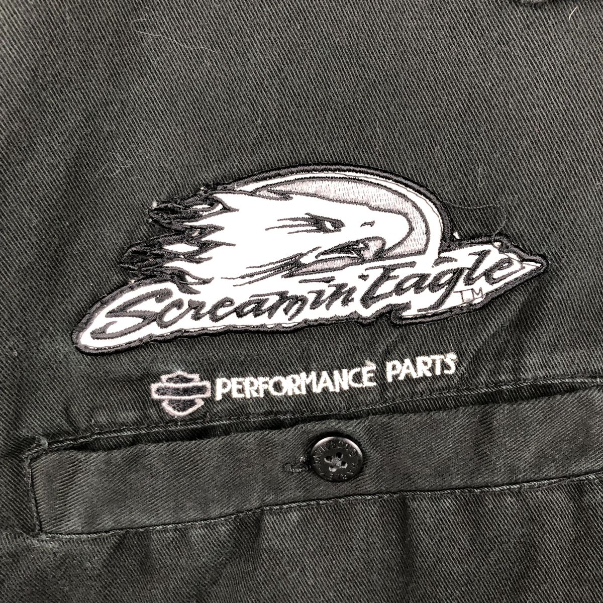 古着 ハーレーダビッドソン Harley-Davidson 鷲柄 イーグル柄 オープン