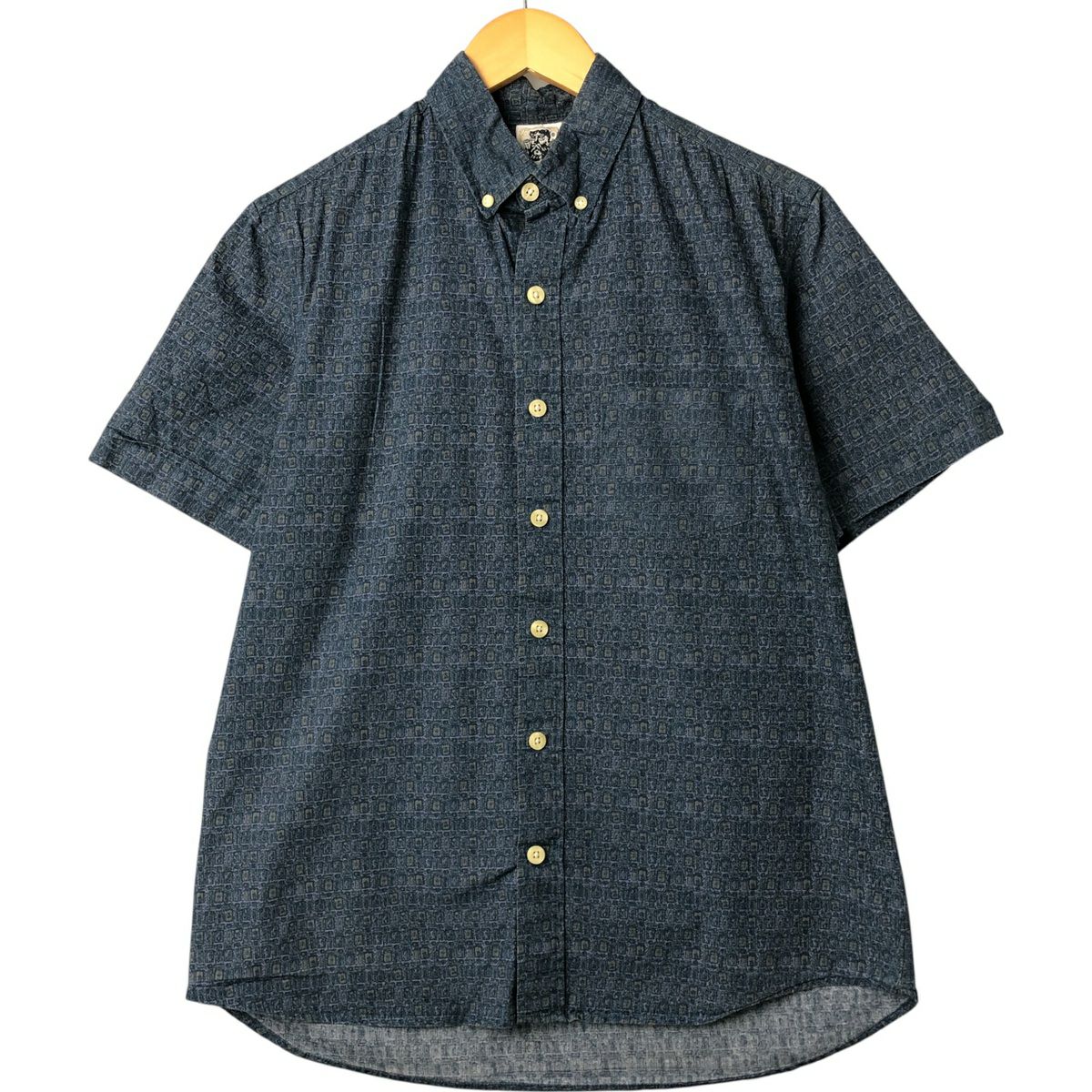 古着 ステューシー STUSSY 半袖 ボタンダウンシャツ メンズM相当