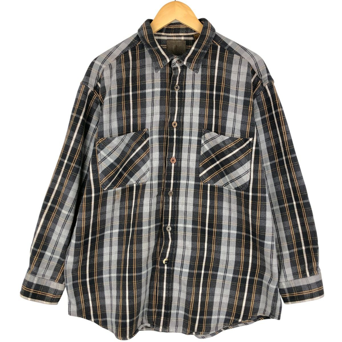古着 セントジョンズベイ ST. JOHN'S BAY CLASSIC FIT チェック柄 ボタンダウン 長袖 ライトネルシャツ メンズS相当/eaa592873 古着 セントジョンズベイ ST. JOHNS BAY CLASSIC FIT チェック柄