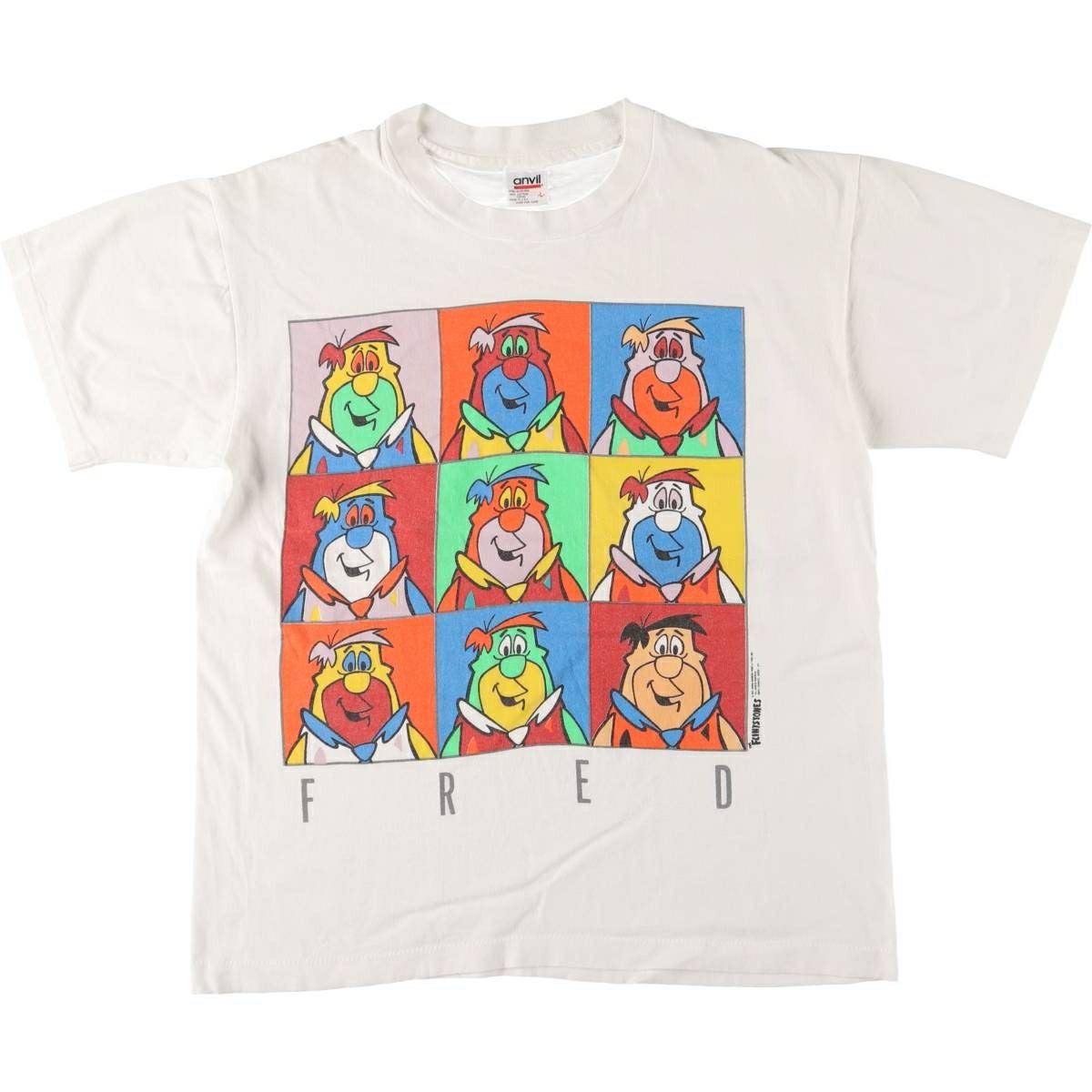 古着 90年代 アンビル Anvil THE FLINTSTONES 原始家族フリント