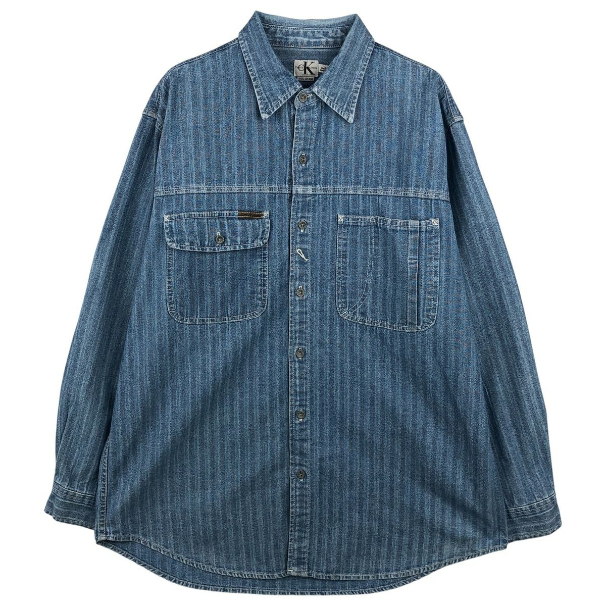 90s RHYTHM BLUE VINTAGE 花柄 デニム 長袖シャツ 90s RHYTHM BLUE VINTAGE 花柄 デニム 長袖シャツ 【公式ショッピング