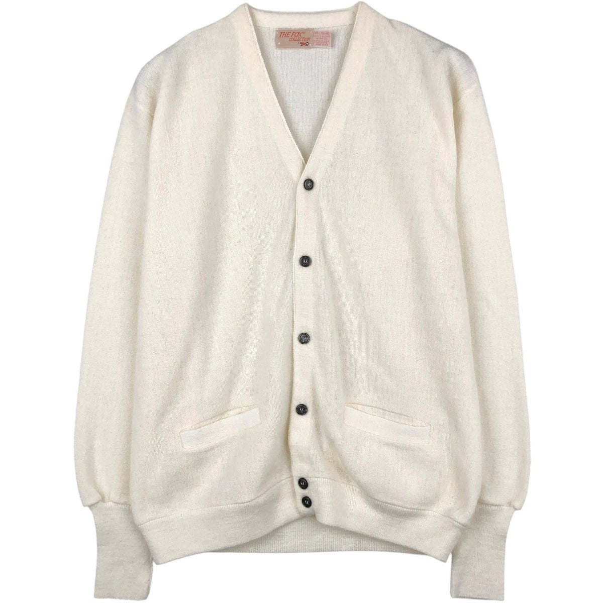 古着 80年代 THE FOX COLLECTION JCPENNY Vネック コットンニット
