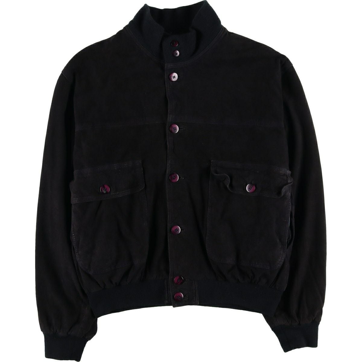 古着 VERA PELLE スエードレザーブルゾン イタリア製 メンズL相当