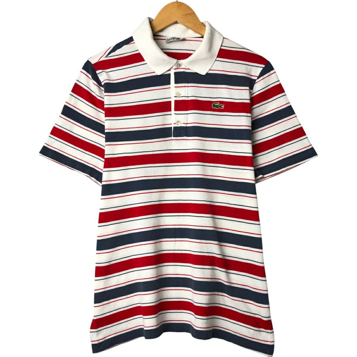 古着 80年代 ラコステ LACOSTE CHEMISE フレンチラコステ マルチ