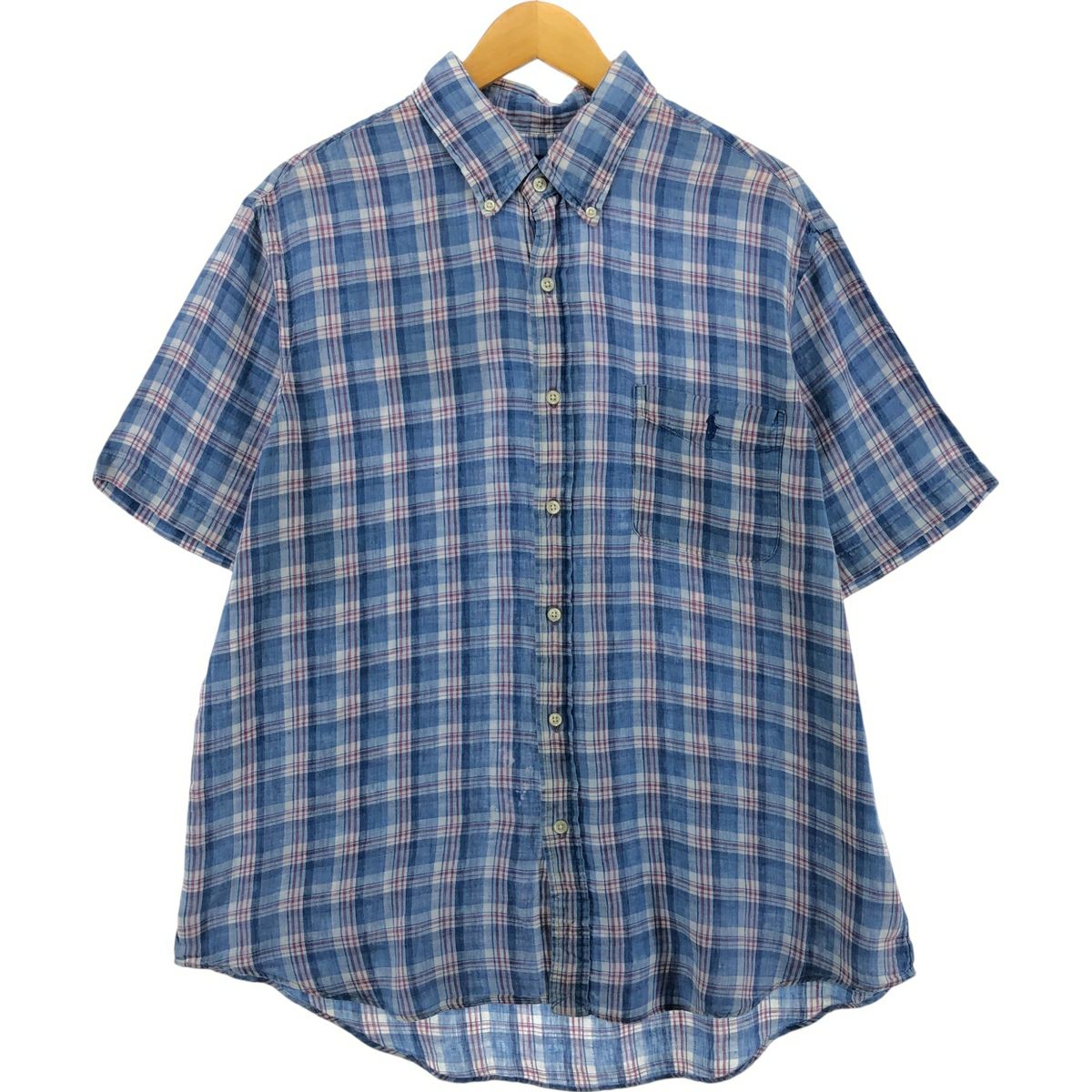 古着 ラルフローレン Ralph Lauren POLO SPORT ポロスポーツ チェック柄 長袖 コットンチェックシャツ ボックスシャツ レディースM相当/eaa524041 古着 ラルフローレン Ralph Lauren POLO SPORT ポロスポーツ チェック