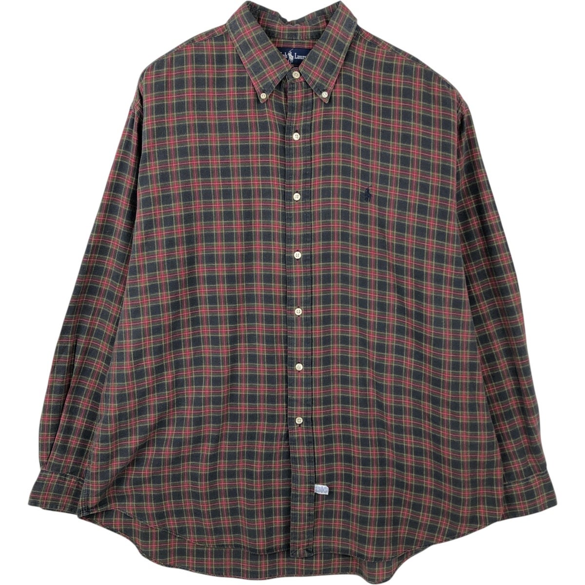 古着 ラルフローレン Ralph Lauren BIG SHIRT 長袖 ボタンダウン