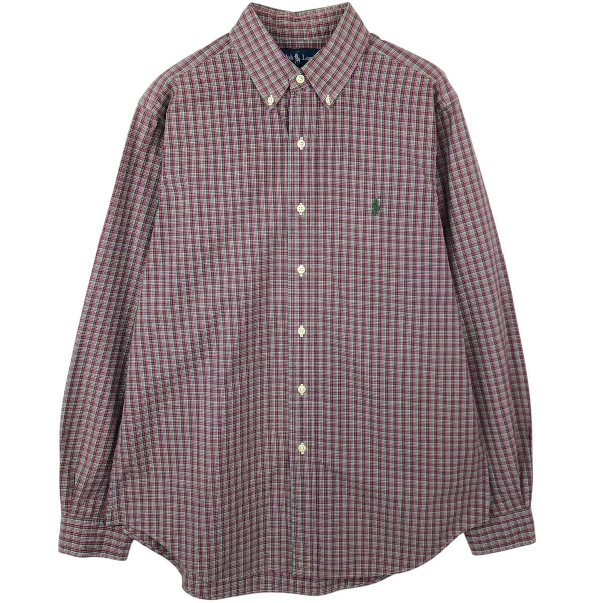 古着 ラルフローレン Ralph Lauren CLASSIC FIT チェック柄 長袖