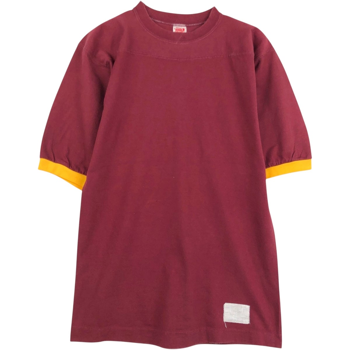 古着 80年代 H.WOLF&SONS フットボールTシャツ USA製 メンズM相当