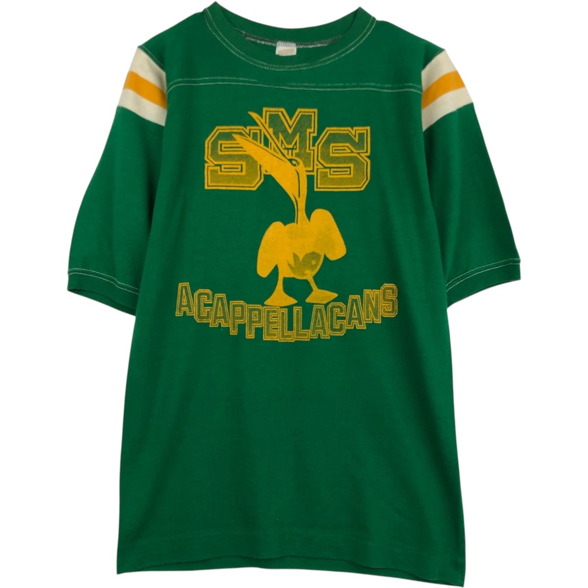 古着 90年代 DIAMOND 五分袖 フットボールTシャツ USA製 メンズL相当